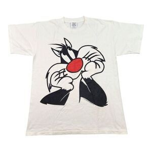 Vintage‎ 1995 Sylvester the Cat Looney Tunes T Shirt Mens XL Wild Oats